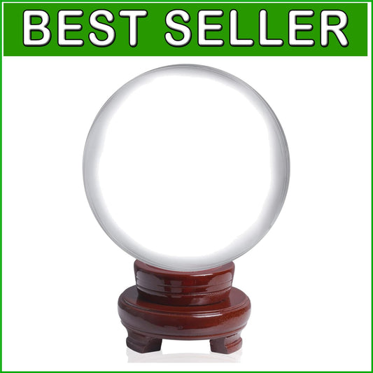 Stunning 120mm Polished K9 Crystal Ball with Free Stand - Home Decor Essential