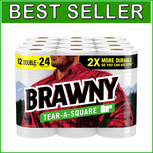 Premium 2-Ply Tear-A-Square Paper Towels: Ideal for Kitchens, Baths & Cleanups