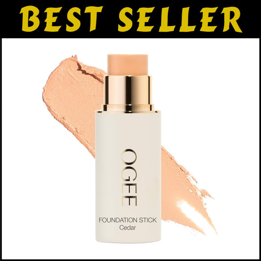 All-Natural Cedar 1.20C Foundation Stick - Buildable Coverage for All Skin Types