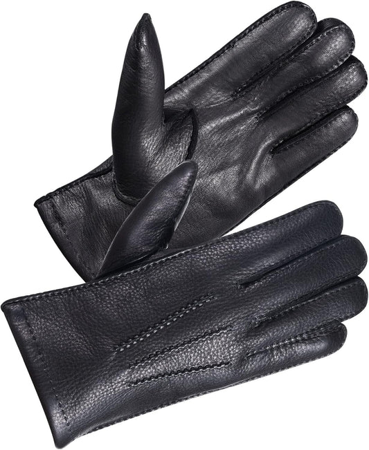 Durable and Stylish Winter Gloves - X-Large Deerskin Leather with Thermal Lining