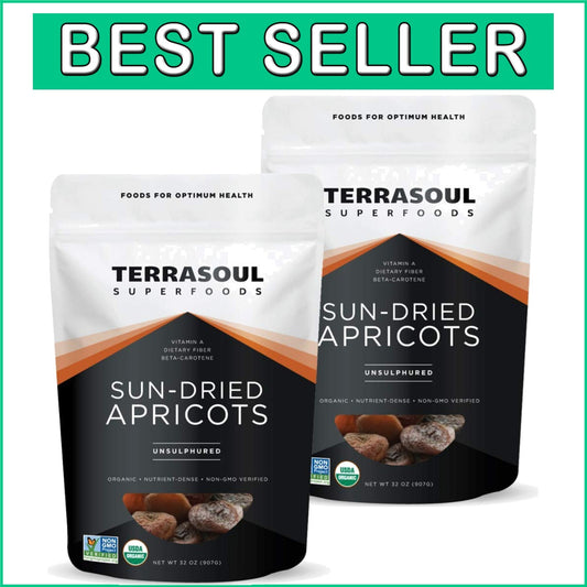 Delicious 4 Lbs Organic Apricots - Non-GMO, Sun-Dried, Gluten-Free Snack
