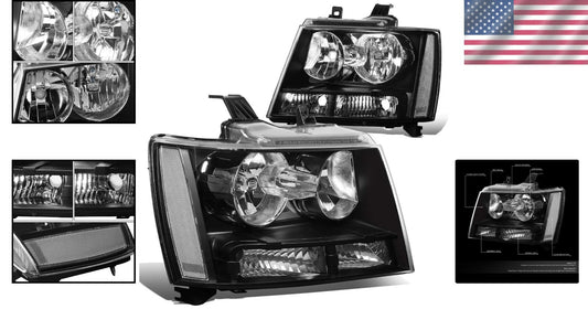 Stylish 9005/H1 Halogen Headlights for 07-14 Chevy Tahoe/Suburban - Easy Install