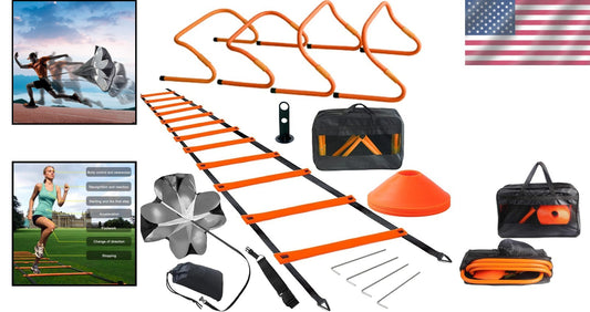 Durable Agility Ladder & Speed Training Set for All Ages - Indoor & Outdoor