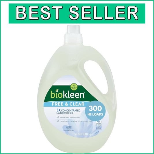 3X Concentrated Eco-Friendly Liquid Laundry Soap - Gentle and Effective Cleaning