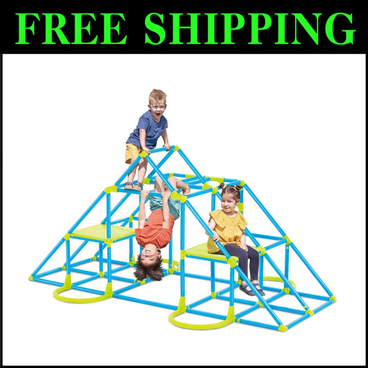 Imaginative Climbing Tower - Mega Pyramid Outdoor Playset for Kids Aged 3-8