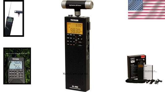 Easily Tune to Local Stations with the PL-360 Portable Digital Radio in Black