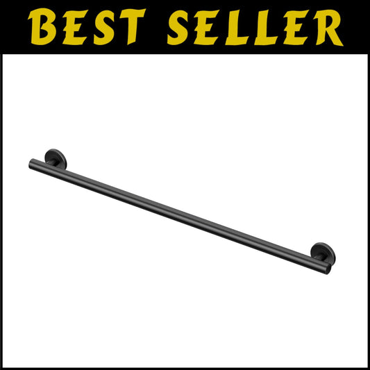 Luxury 36" Stainless Steel Grab Bar with Matte Black Finish - Safety Redefined