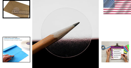 Crystal Clear Round Stickers - 5000 Self-Adhesive Labels for Envelopes & Boxes