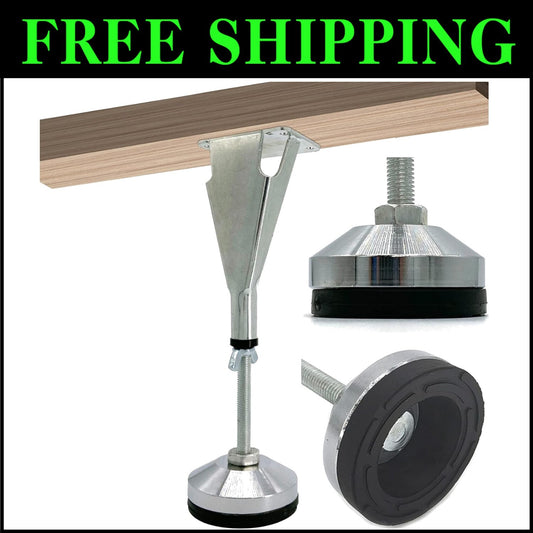 Durable 600 lbs Weight Capacity Adjustable Support Legs for Bed Frame - 6 Pack