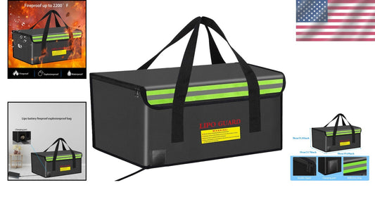 Fireproof Lipo Battery Storage Bag - Large Capacity 500*350*300mm Safe Pouch