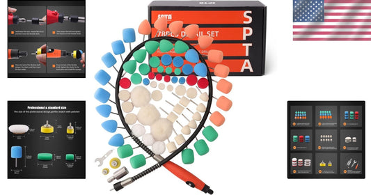 High-Quality 77-Piece Mini Polishing Pads for Fine Detailing on Various Surfaces