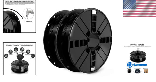 Versatile 1.75mm TPU Filament Set for 3D Printers – 2 Spools & Cleaning Filament