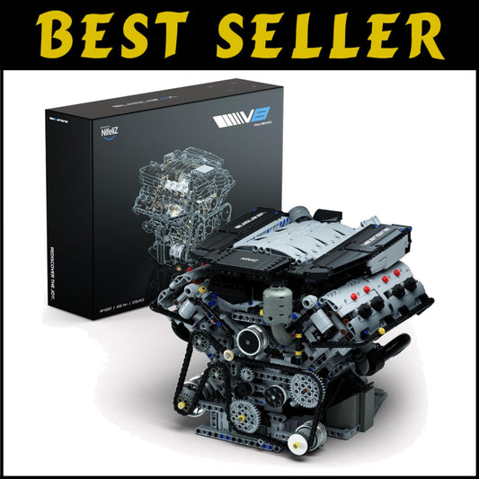 Exclusive V8 Engine Model Kit - Educational 2725 PCS Mechanical Toy for Adults