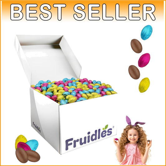 Festive Multicolored Foil Wrapped Milk Chocolate Eggs - Perfect for Parties