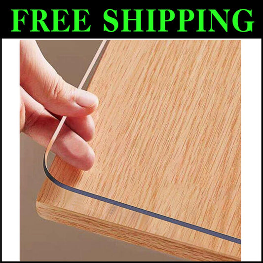 Elegant Glossy PVC Table Protector—40 x 80 Inch, Water-Resistant & Easy Clean