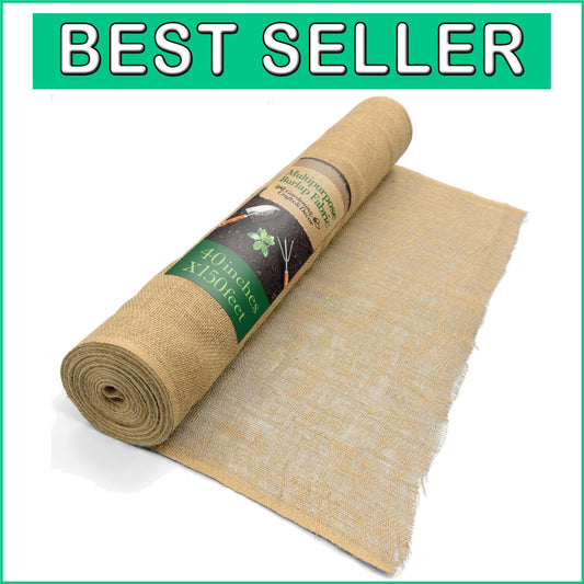 Customizable Natural Jute Burlap Roll 40"x150' - Premium Solution for Gardeners