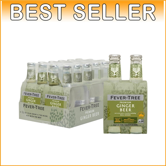 Premium Quality Ginger Beer Mixer - Natural Ingredients, Pack of 24 Bottles