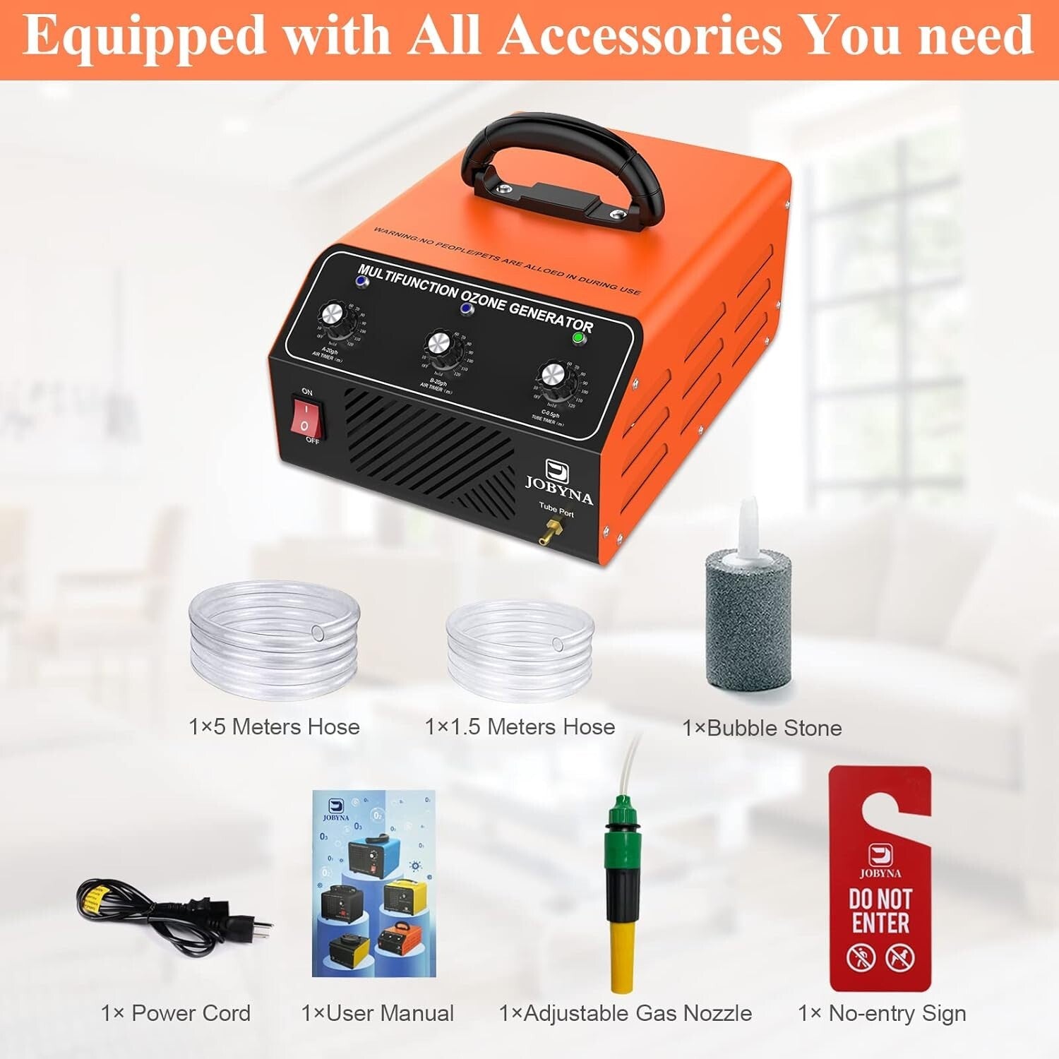 Ozone Machine 40,000mg/h Air & 500mg/h Water - Powerful Odor Eliminator for Home