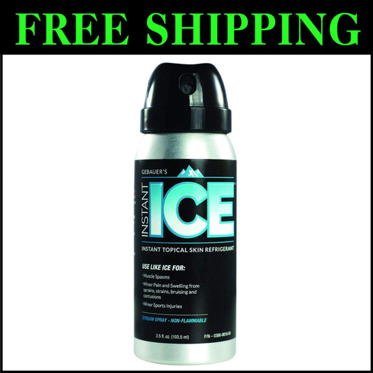 Portable 3.5 Fl Oz Instant Ice Spray - Ideal for Sports Injuries and Therapists