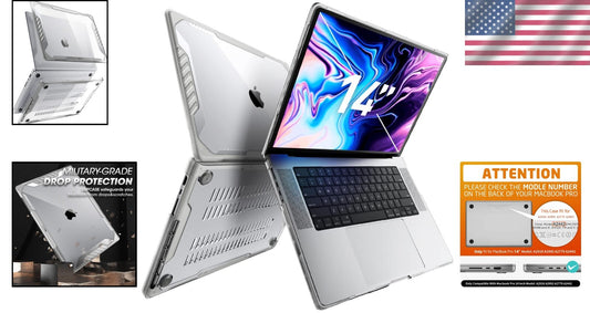 Protective Hard Case for MacBook Pro 14-inch, Light & Durable - Clear Finish