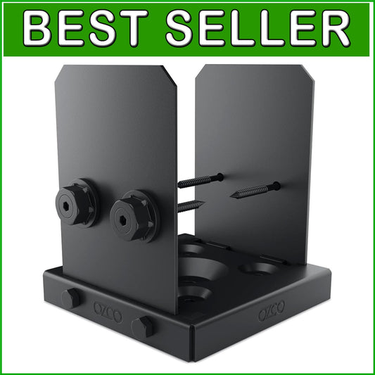 Galvanized Steel 6x6 Post Base with Hardware - Ideal for Pergolas and Decks