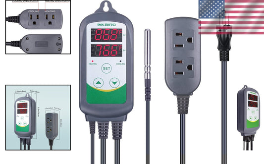 110V Temperature Controller with Wi-Fi for Versatile Heating and Cooling Needs