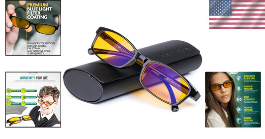 Lightweight Anti-Glare Blue Light Glasses for Men & Women - Vision Enhancement