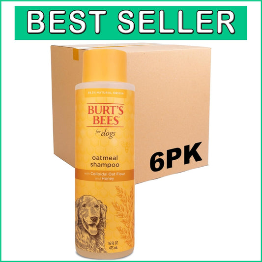 6-Pk Oatmeal Shampoo for Dogs - 16 oz, Sulfate & Paraben Free, Eco Friendly