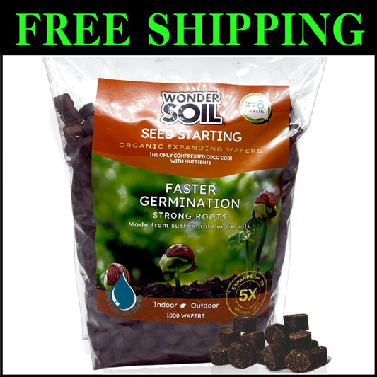 Eco-Friendly 1000 Count Organic Seed Starter Pellets | Indoor/Outdoor Planting