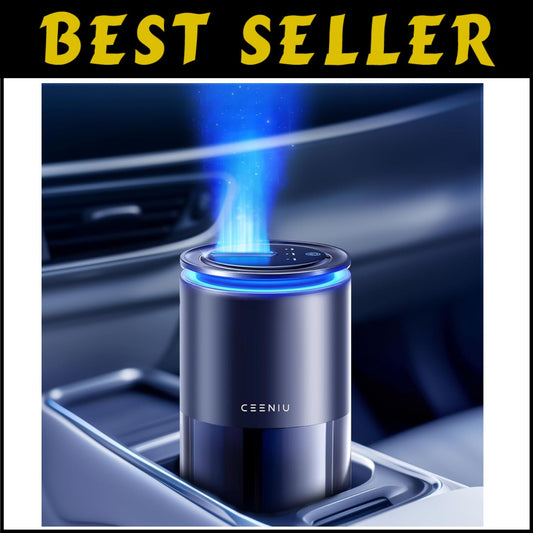 Luxury Car Air Freshener: 4-Month Lasting Fragrance & Stylish Ambient Light