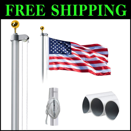 Corrosion Resistant 20FT Flag Pole for Outdoor Residential or Commercial Use