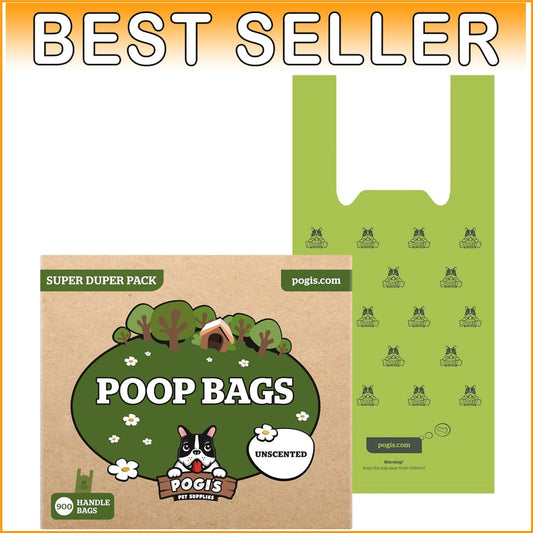 Durable 900 Count Dog Waste Bags with Leak-Proof Protection & Easy Handles