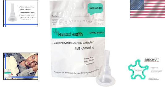 32mm Self-Adhesive Silicone Catheter with Kink Resistance for Maximum Comfort