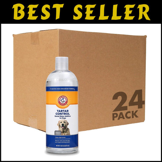 16 Fl Oz Odorless Dental Water Additive for Dogs - Fights Tartar & Plaque