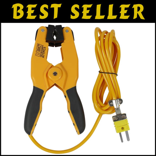 5.5ft Long K-Type Clamp Probe - Ideal for Boiler & HVAC Temperature Measurements