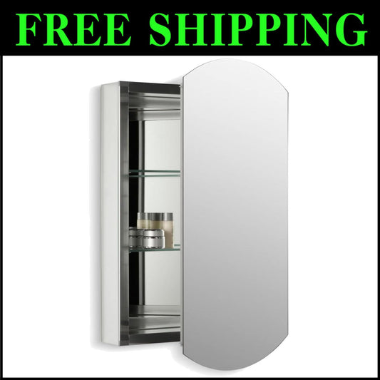 20" W x 31" H Recessed or Surface Mount Medicine Cabinet with Adjustable Shelves
