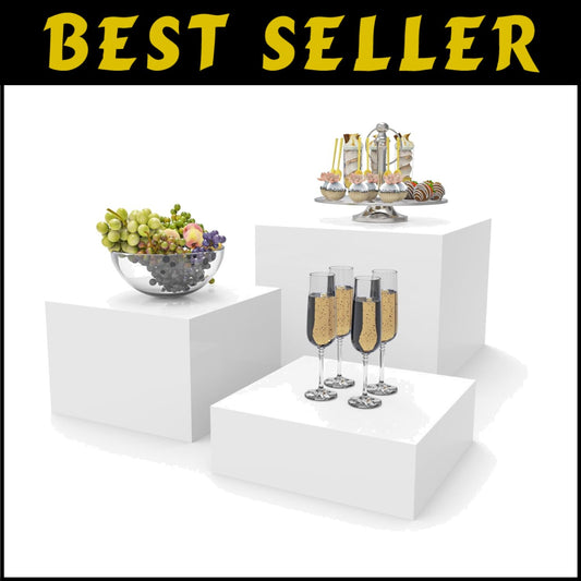 Versatile Acrylic Nesting Risers for Food and Collectible Displays - 3 Sizes