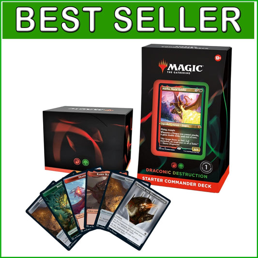 Multiplayer Magic: The Gathering Starter Deck - Draconic Destruction, Ages 13+