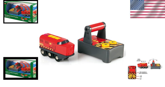 All-in-One Remote-Controlled Wooden Train Set - Perfect Gift for Young Kids