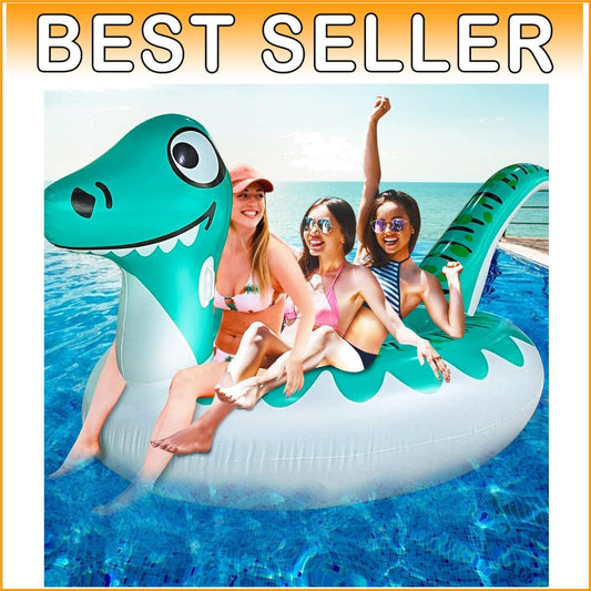 Durable Inflatable Dinosaur Pool Float for Kids and Adults – 441 lbs Capacity!