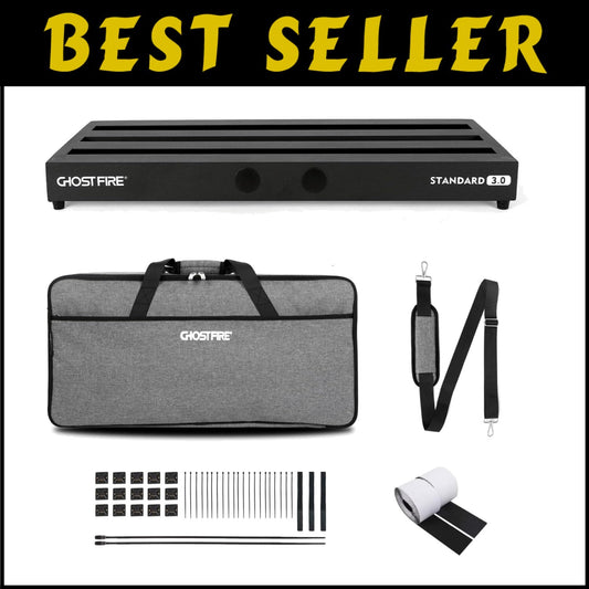 Aluminum Guitar Pedal Board 27.5''x12.5'' for Musicians - Ergonomic and Portable