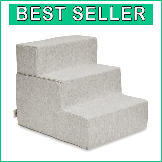 Portable & Lightweight Dog Stairs - Sand Foam Steps for Easy Pet Access (16.5")