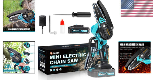 Lightweight Mini Chainsaw - Cordless Electric Pruning Tool for Garden & Home