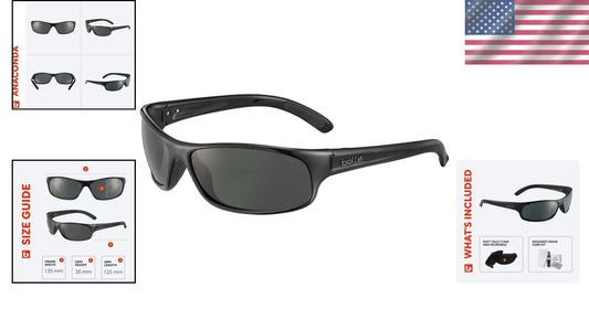 Bolle Anaconda Men's 64MM Polarized Sunglasses - Luxurious Eye Protection + Kit