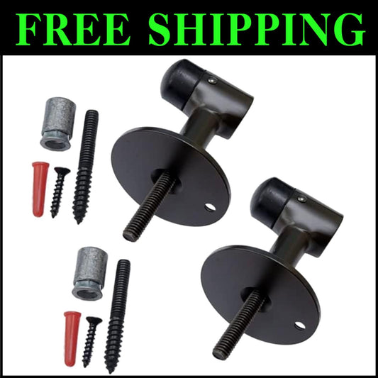 Classic Brass Door Stop 2 Pack - 3" Height Oil-Rubbed Bronze for Timeless Decor