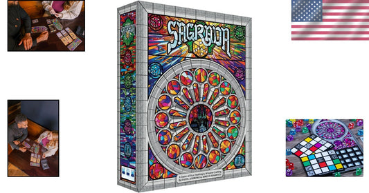 Engaging Sagrada Board Game for Kids & Adults - Create Stunning Windows