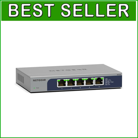 Durable 5-Port Multi-Gig Network Switch - Seamless Integration for Businesses
