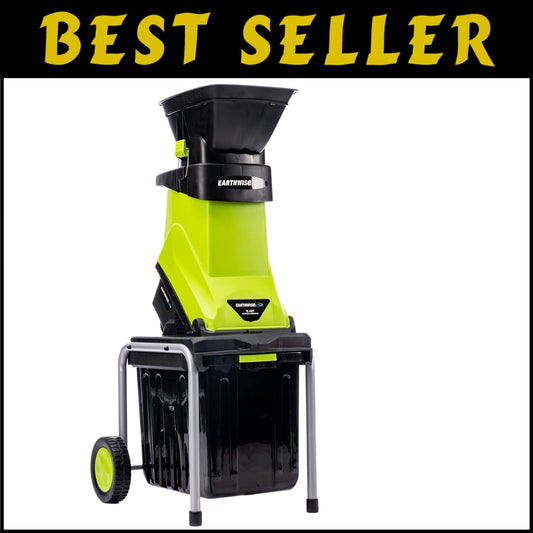 Compost-Ready Electric Yard Chipper with Collection Bin - Efficient Shredding