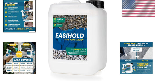 Easihold 1.3 Gallon Non-Toxic Gravel Binder - Secure Your Landscape Effortlessly