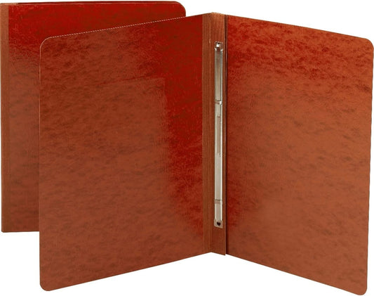 Professional Red Pressboard Report Covers with Metal Prong Fasteners - 25 Count